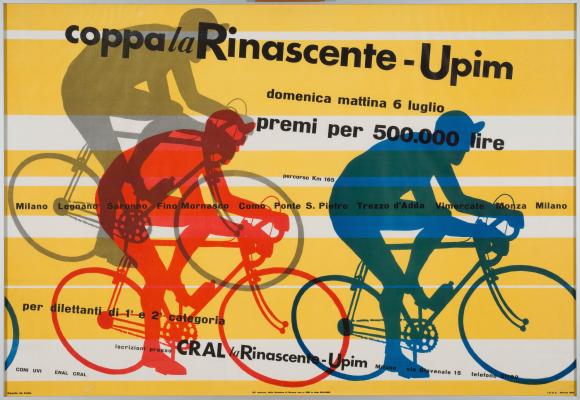 Max Huber, Coppa La Rinascente – UPIM, 1955, manifesto pubblicitario