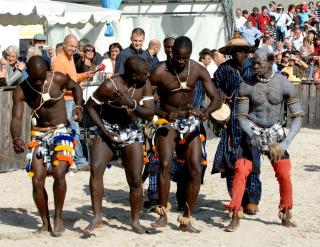 four wrestlers from Guinea-Bissau