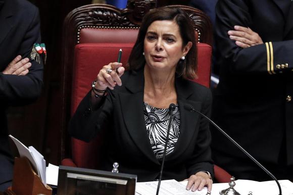 La presidente della Camera Laura Boldrini durante l esame della legge elettorale