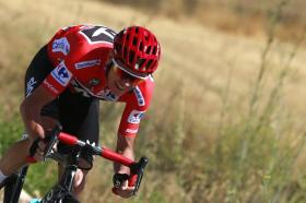 Christopher Froome ritratto durante la 12esima tappa della Vuelta, il Giro di Spagna