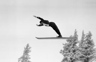 Swiss ski jumper Fritz Tschannen.