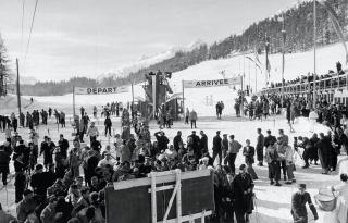 Cross country ski event at the 1948 Winter Olympics.