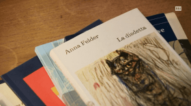 Vari libri di Anna Felder posati su un tavolo