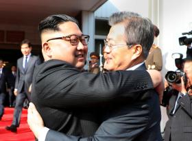 Kim Jong un e Moon Jae-in