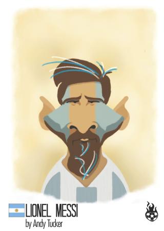 Messi als Comicfigur