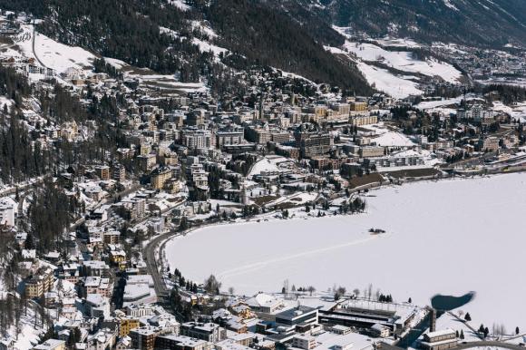 St. Moritz veduta aerea