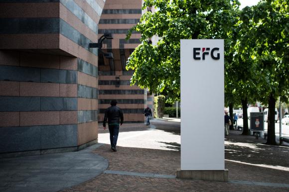 Il logo della EFG, ovvero la banca che ha rilevato la BSI, il più vecchio istituto ticinese