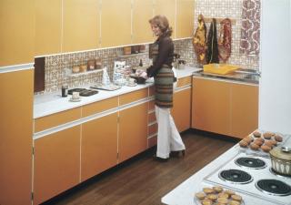 cucina in una foto a colori degli anni 70