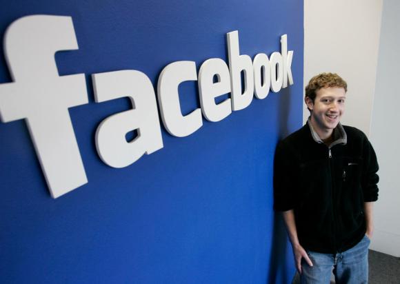 il logo facebook con mark zuckerberg