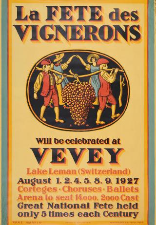 Affiche de l année 1927. Poster from 1927