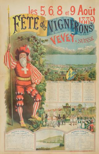 Affiche de l année 1889. Poster from 1889