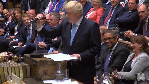 Boris Johnson in Parlamento