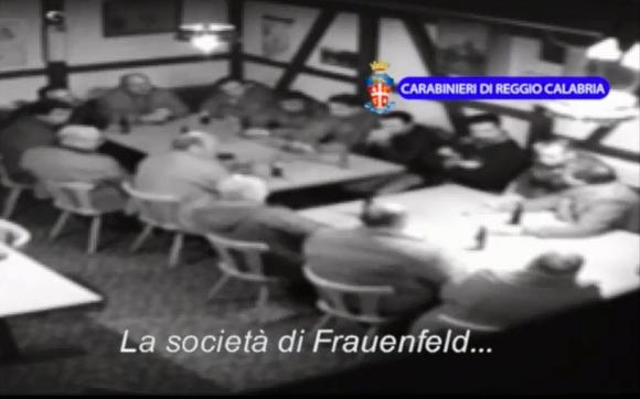 Una riunione di ndranghetisti a Frauenfeld nel 2014.
