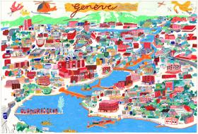 cartina di Ginevra