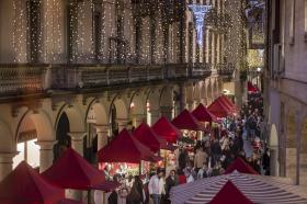 Via Nassa a Lugano con il mercatino di Natale.