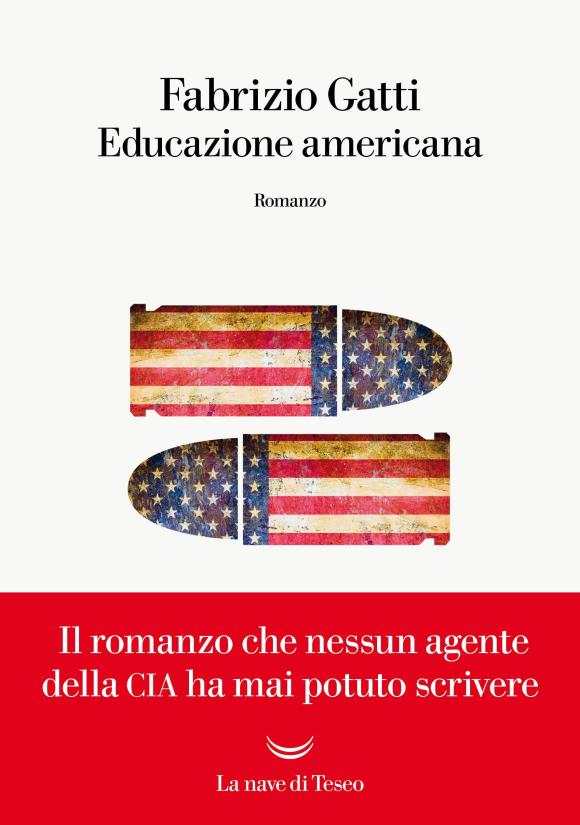 La copertina del libro con due pallottole dipinte come la bandiera americana.