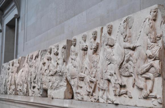 I marmi del Partenone nel British Museum.