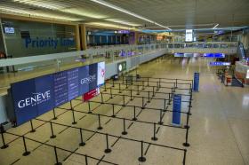 Empty Geneva Airport