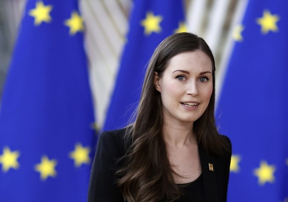 La leader finlandese, Sanna Marin di 34 anni.