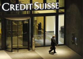 Entrée d une banque suisse