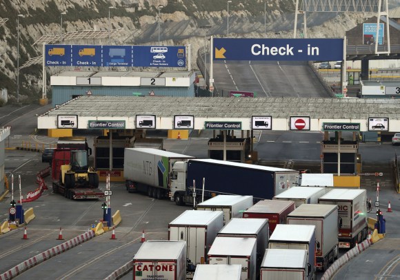 Il terminal per i traghetti del porto di Dover.