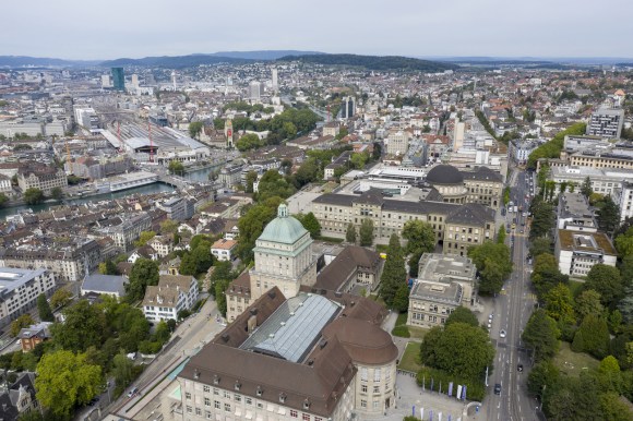 Panoramica del quartiere universitario di Zurigo