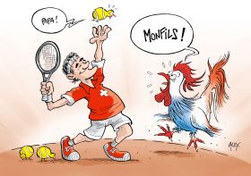 Vignetta su Federer