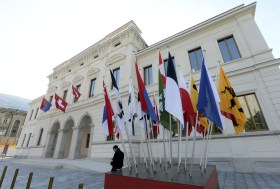 La facciata del Tribunale penale federale di Bellinzona