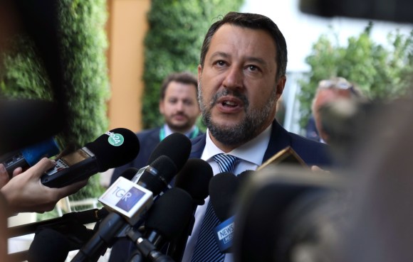 Il leader della Lega Matteo Salvini.