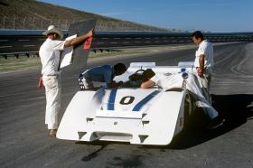 Porsche 917 PA bei Tests auf einer Rennstrecke in Texas