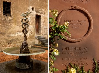 Sculpture in the Goetheanum and Meret Oppenheim s grave stone