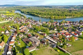 Il villaggio di Büsingen visto dall alto