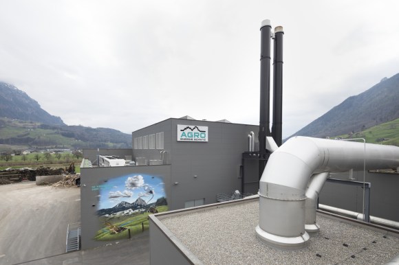 Impianto di produzione di biogas a Ibach (Svitto).