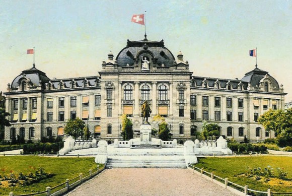 edificio dell università di berna in un immagine del 1909