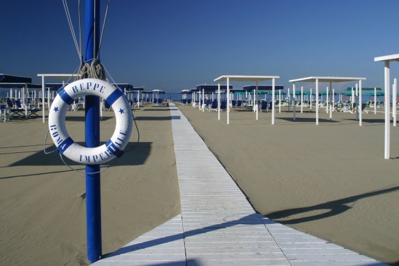 Una spiaggia attrezzata Forte dei Marmi.