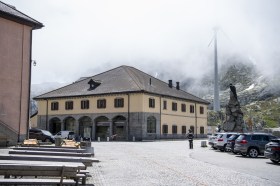 L edificio che ospita il Museo nazionale del San Gotttardo.