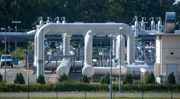 Una stazione del gasdotto Nord Strem in Germania.