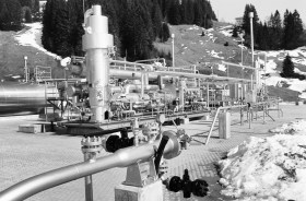 Estrazione di gas a Finsterwald nel canon Lucerna.
