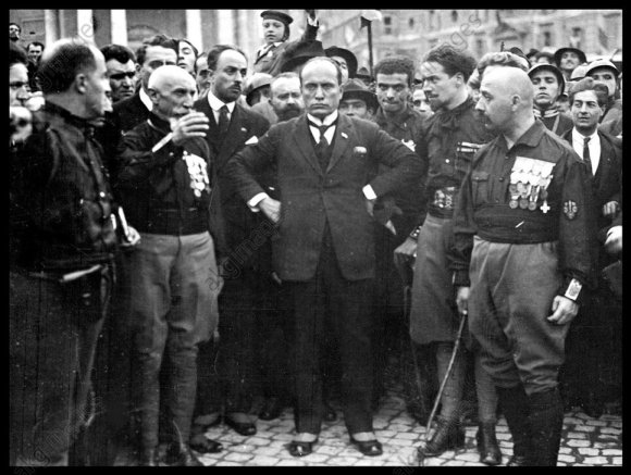 Mussolini durante la Marcia su Roma