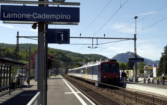 La stazione di Lamone-Cadempino.