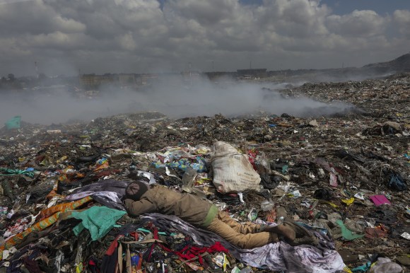 Mülllandschaft, die Mülldeponie von Dandora