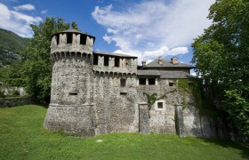 Una veduta esterna del Castello Visconteo di Locarno.