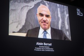 Il presidente Berset collegato in video con Soletta