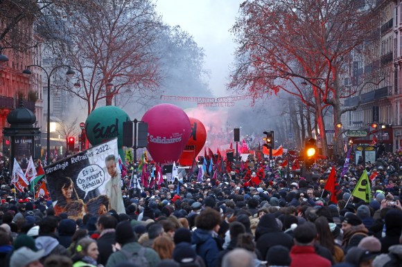 Manifestazione a Parigi.