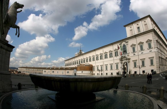 Il Palazzo del Quirinale a Roma.