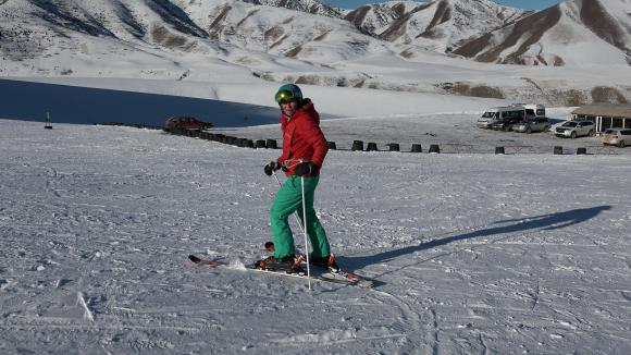 Edda Hergarten, che ha guidato il programma di formazione per i maestri di sci kirghisi