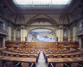 La sala del Consiglio nazionale.