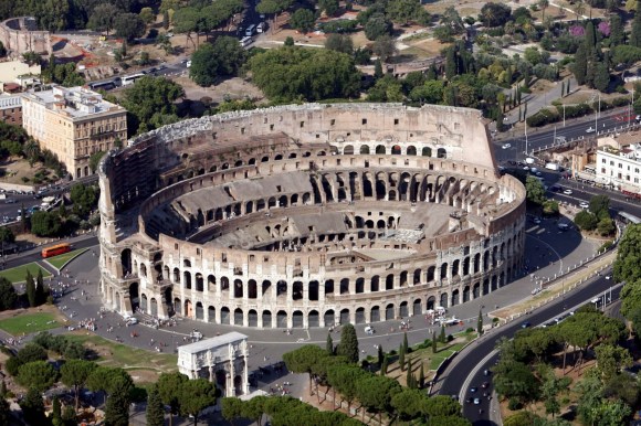 Il Colosseo a Roma.