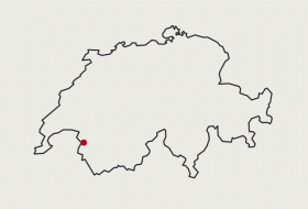 Mappa della Raffineria di Collombey nel sud-ovest della Svizzera