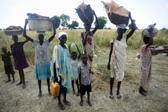 South Sudan displaced people